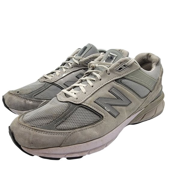 New Balance 990v5 Mens 12 Made In USA Grey Athletic Casual Shoes - M990GL5